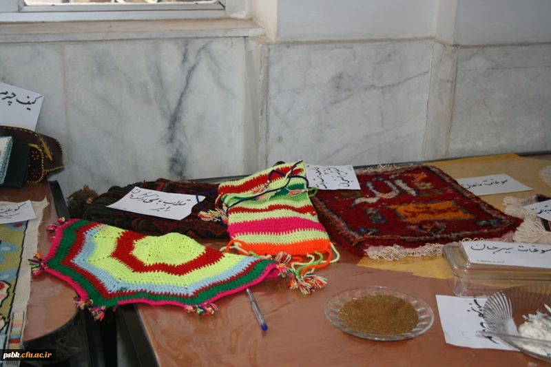 نمایشگاه صنایع دستی دانشجویان رشته علوم تربیتی
