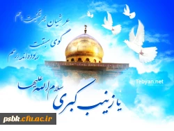 السلام علیکِ یا زینب کبری السلام علیکِ یا بنت رسول الله 
السلام علیکِ یا بنت امیرالمومنین (س)
صبر را مفهوم معنا زینب است
کعبه غمهای دنیا زینب است

چون حسین است آفتاب شهر عشق

ماهتاب عالم آرا زینب است