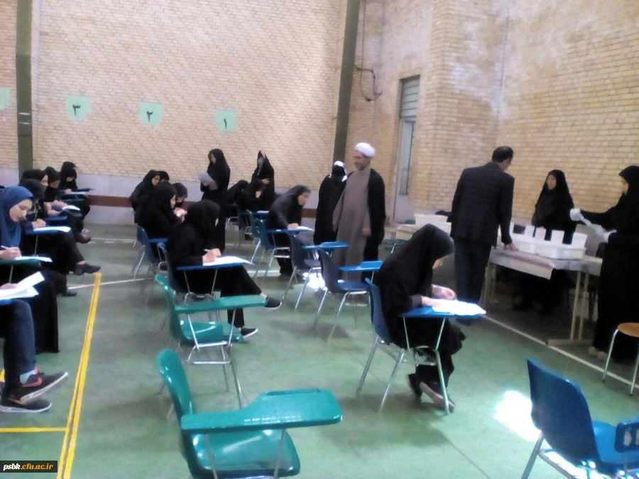 برگزاری امتحانات با حضور دکتر توان و دکتر بلوردی از مدیریت استانی