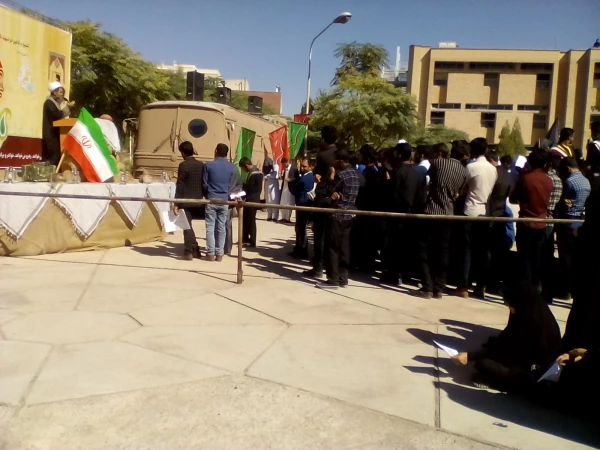 برگزاری مراسم تشییع و تدفین پیکر پاک و مطهر شهدای گمنام در دانشگاه فرهنگیان استان کرمان