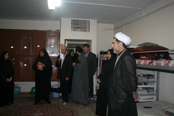 بازدید مدیریت استانی جناب آقای حجه الاسلام والمسلمین دکتر توان و همراهان از خوابگاههای دانشجویی