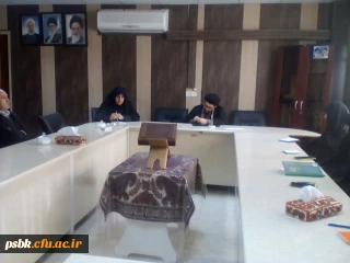 جلسه هماهنگی کارهای  امور فرهنگی با نهاد رهبری ومعرفی همکار جدید نهاد رهبری خانم کمالی