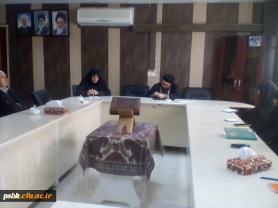 جلسه هماهنگی کارهای  امور فرهنگی با نهاد رهبری ومعرفی همکار جدید نهاد رهبری خانم کمالی