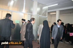 افتتاحیه کارگاه خیاطی توسط مسئول نهاد رهبری دانشگاه مرکزی جناب حجه الاسلام دادگر