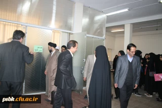 افتتاحیه کارگاه خیاطی توسط مسئول نهاد رهبری دانشگاه مرکزی جناب حجه الاسلام دادگر