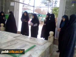 درایام دهه مبارک فجر زیارت قبور شهدای گمنام - همکاران ودانشجویان پردیس شهید باهنر کرمان