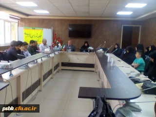 در پی فرا رسیدن عید سعید فطر جلسه شورای اداری همراه با حضور حاج آقای مجیدی ( موضوع : نهج البلاغه ) و همکاران برگزار گردید