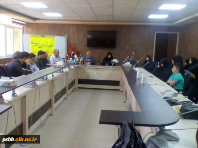 در پی فرا رسیدن عید سعید فطر جلسه شورای اداری همراه با حضور حاج آقای مجیدی ( موضوع : نهج البلاغه ) و همکاران برگزار گردید