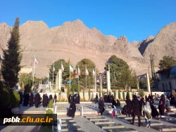 تجدید میثاق با شهدای دفاع مقدس توسط دانشجویان دانشگاه فرهنگیان پردیس شهید باهنر در گلزار شهدای استان کرمان